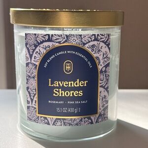 Threshold 2-Wick Jar Candle Lavender Shores Rosemary  15.1oz Soy Wax Blend